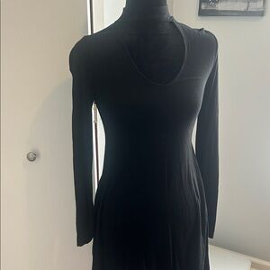 Express Black Long Sleeve Dress